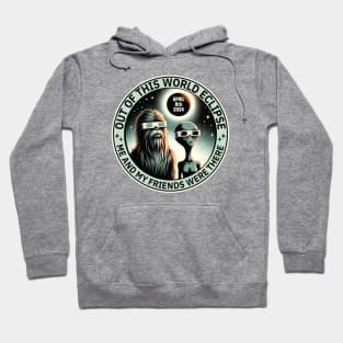 Out of This World Eclipse Bigfoot & Alien April 8th 2024 Hoodie